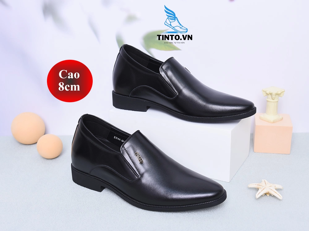 Giày tăng chiều cao 8cm da thật cho nam tốt