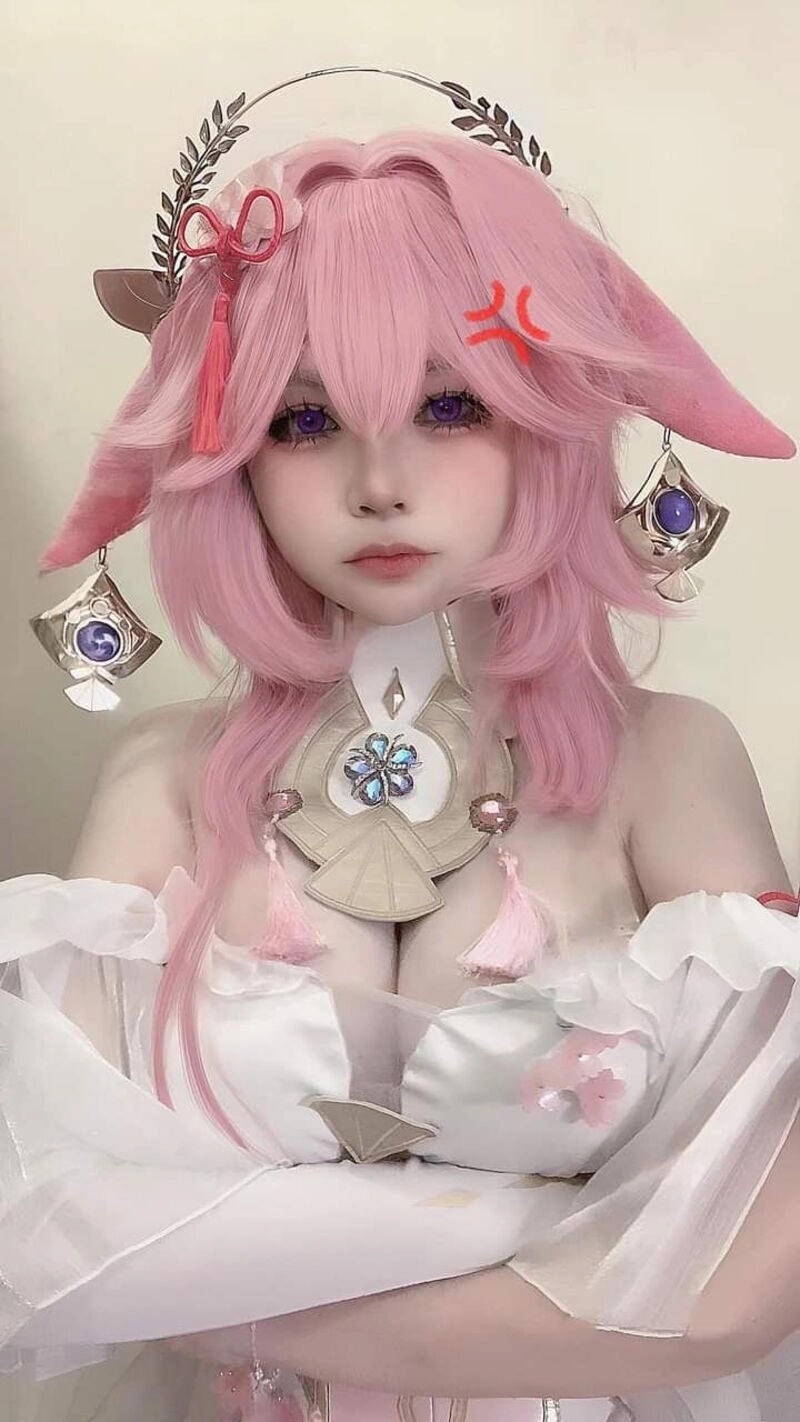 ảnh gái xinh cosplay khoe hàng